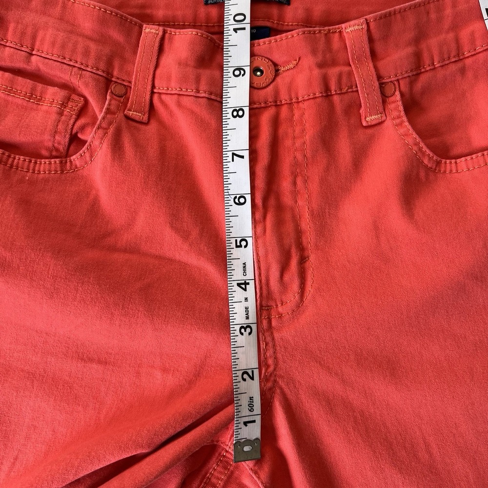 Bandolino Women's Capri Pants Size 10 Coral Pink Cotton Blend Stretch - Picture 9 of 11